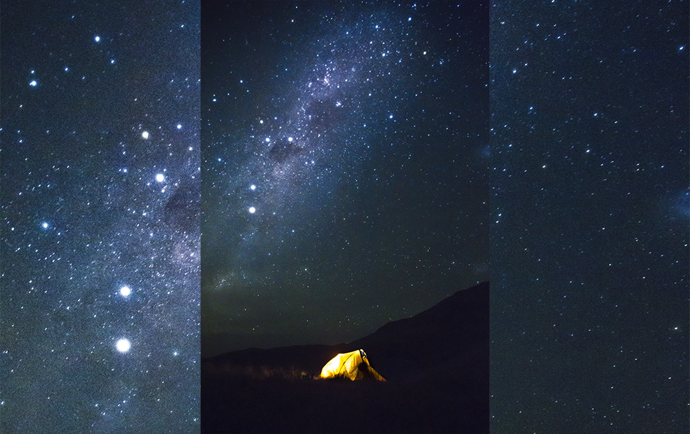 サファリのスライド写真：星空観察